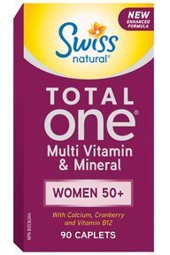 Swiss Natural Total One® Women 50+ Multi Vitamin & Mineral, 90 caplets