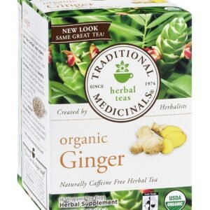Traditional Medicinals Tea Organic Ginger 16 bag (Value Bulk Multi-pack)