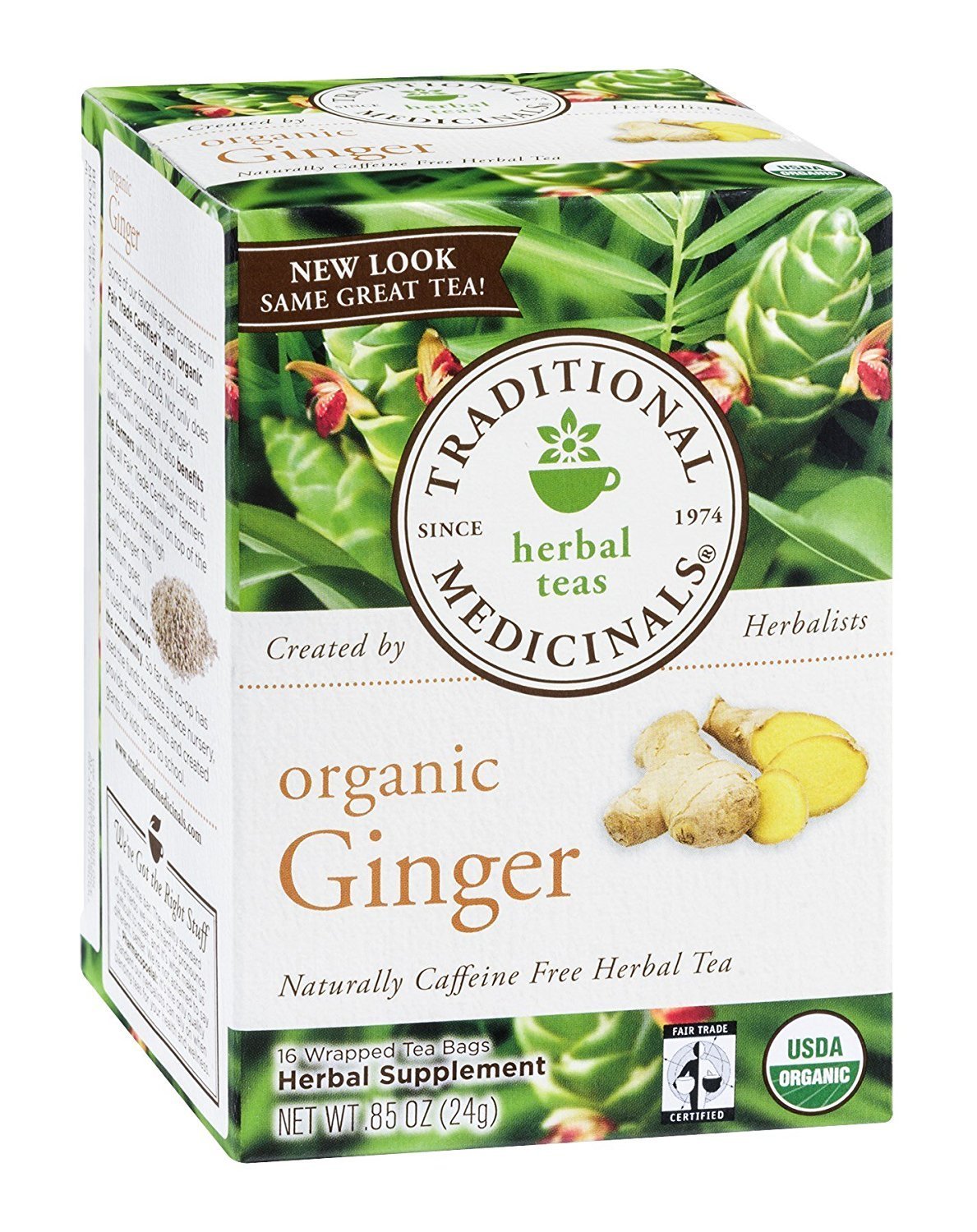 Traditional Medicinals Tea Organic Ginger 16 bag (Value Bulk Multi-pack)