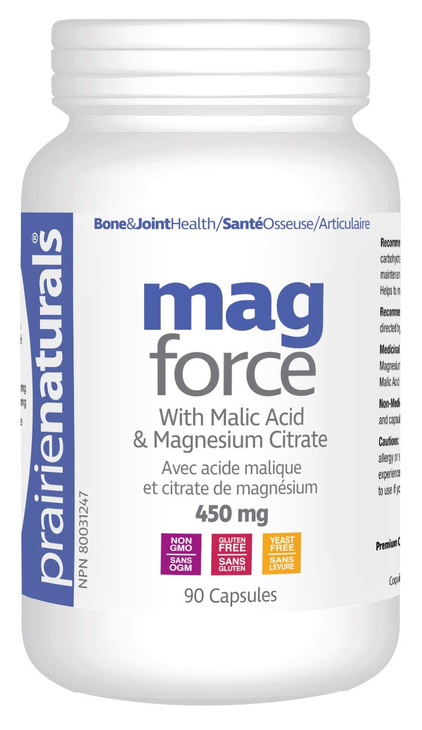 Prairie Naturals Mag Force Magnesium & Malic Acid Capsules