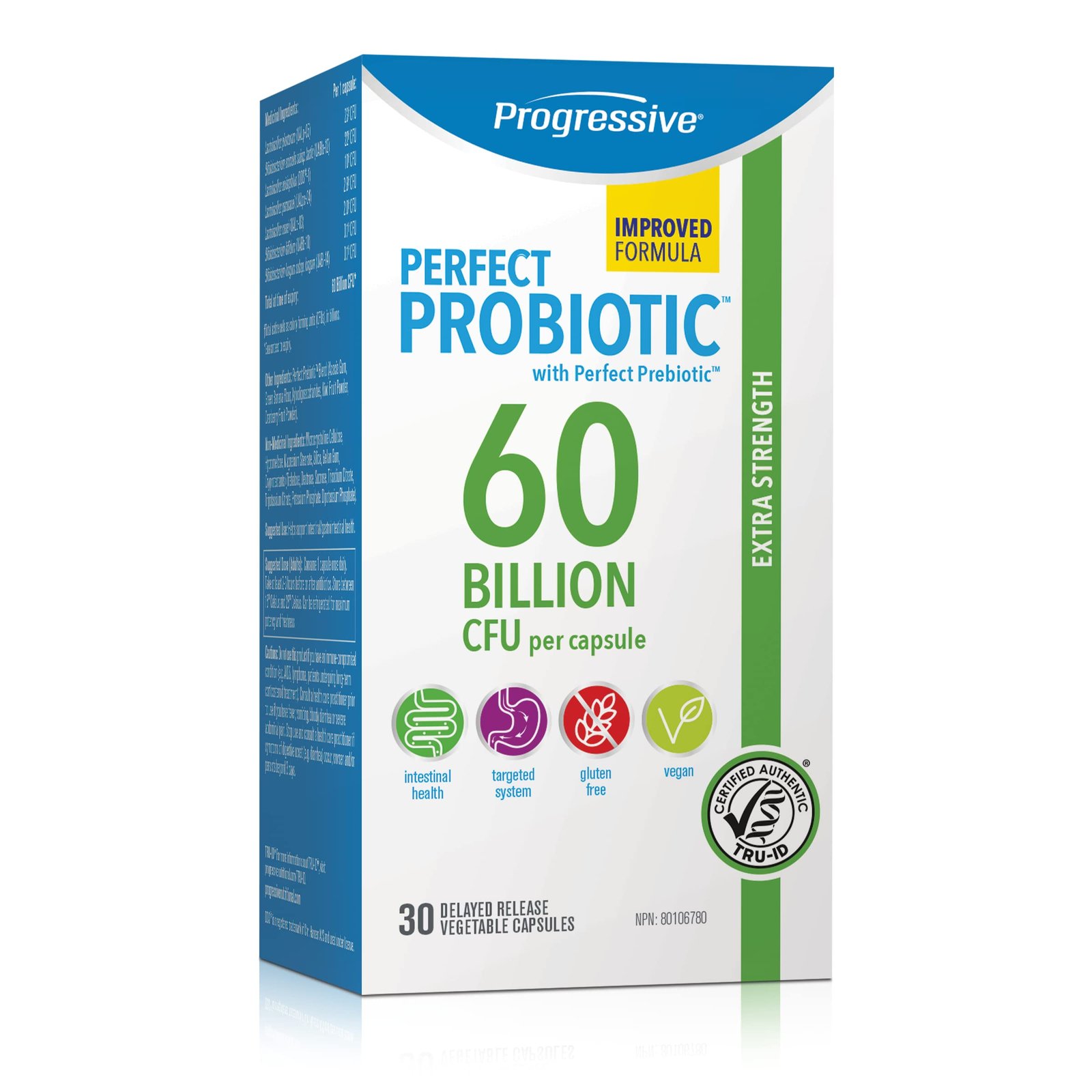PROGRESSIVE Perfect Probiotic 60B, 30 CT