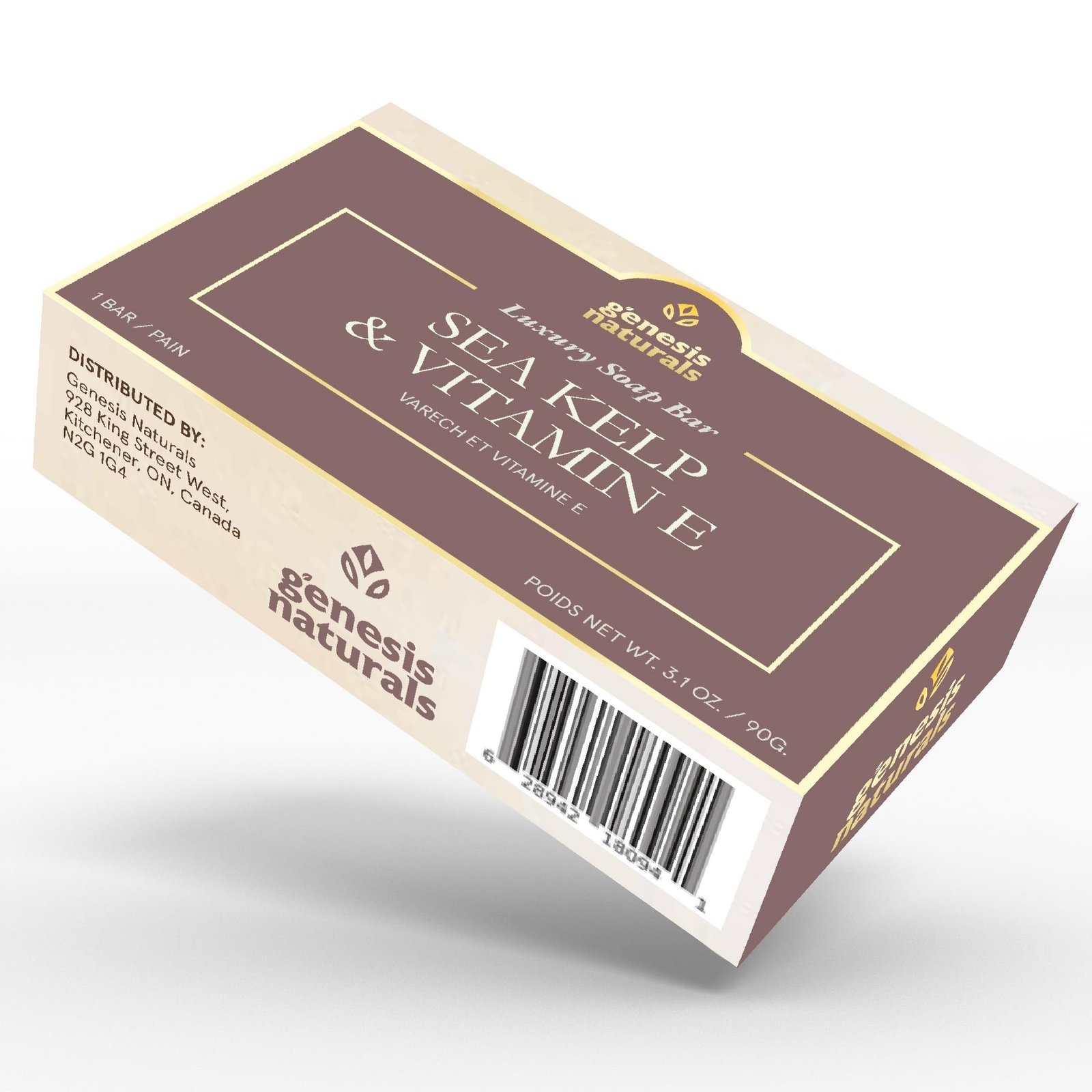 Genesis Naturals Sea Kelp & Vitamin E Luxury Soap Bar